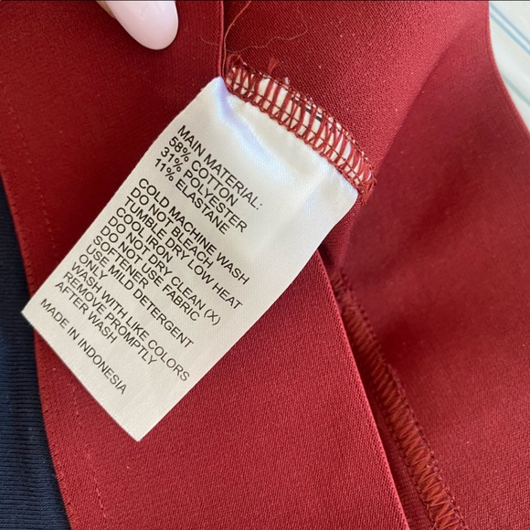 ADIDAS RED/BLUE/WHITE FULL LENGTH LEGGINGS - Size XS (fits a size 8) - Picture 2 of 5